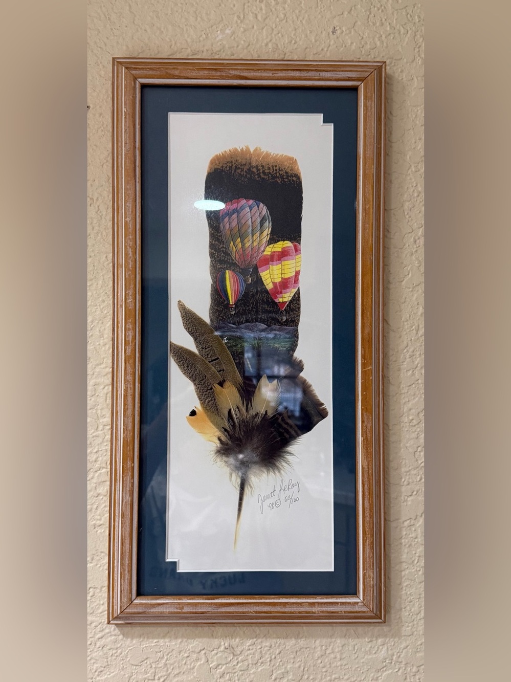 Janet LeRay Original Artwork "Light as a Frather"-signed and numbered
